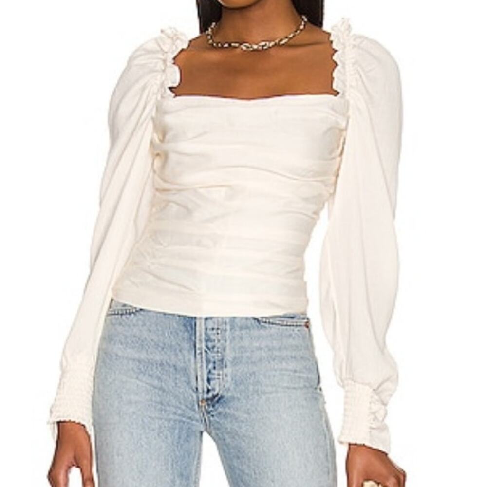 ASTR Puff Sleeve Top Size Large